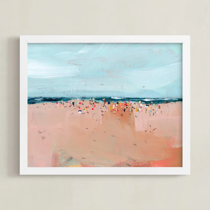 Busy Beach Limited Edition Fine Art Print