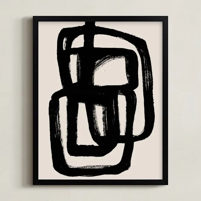 Abstract Ink Brush Open Edition Fine Art Print