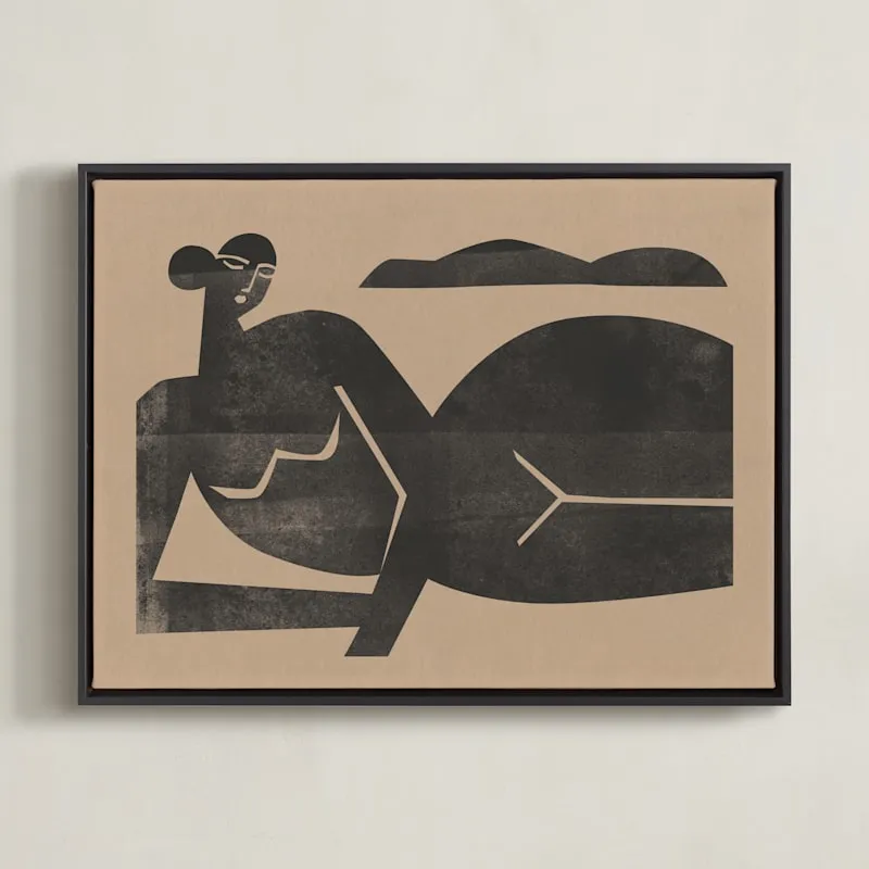 Woodblock Nude Limited Edition Fine Art Print