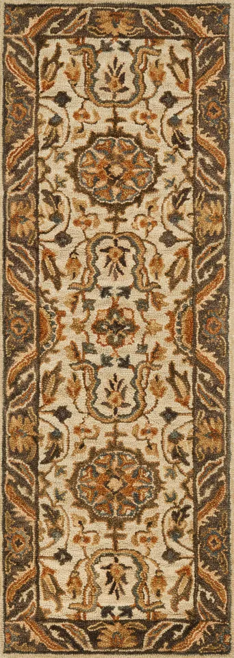 Loloi Victoria Ivory / Dk Taupe 2'-6" x 7'-6"