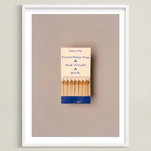 Famous Food Blue Limited Edition Fine Art Print