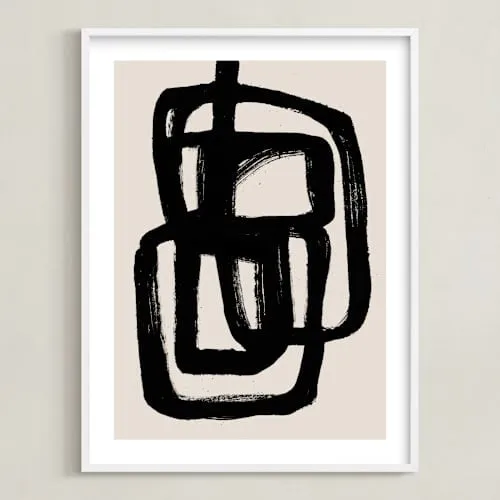 Abstract Ink Brush Open Edition Fine Art Print
