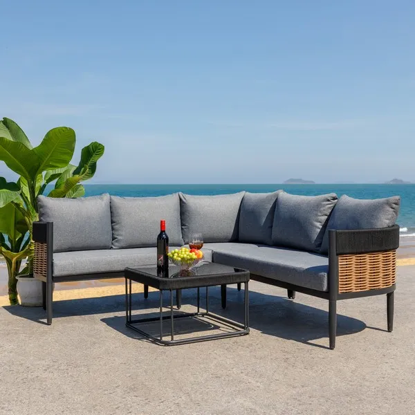 Harrison Corner Set - Black / Gray