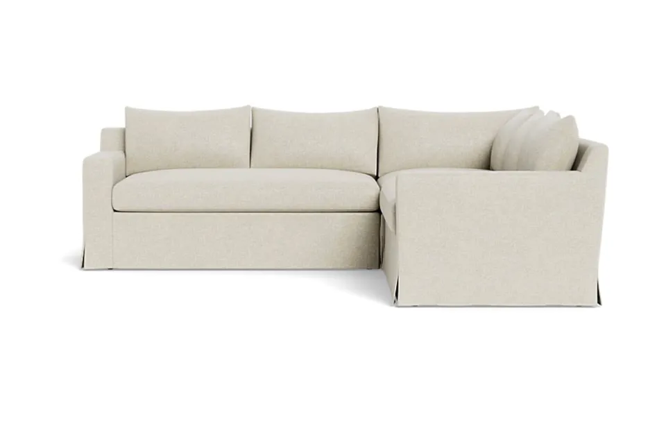 Sloan Slipcovered Corner 4-Seat Sectional Sofa