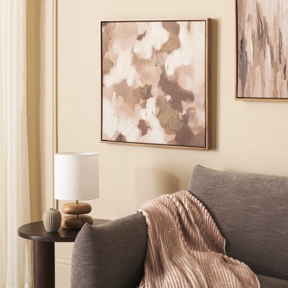Coffee Cake, 24" Framed Wall Art - Brown / Creme