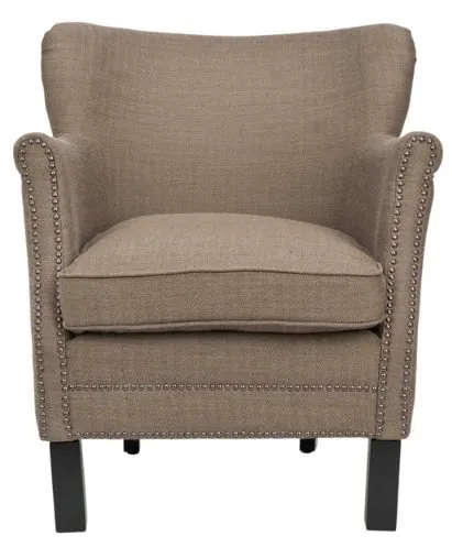 Jenny Arm Chair W/ Brass Nail Heads