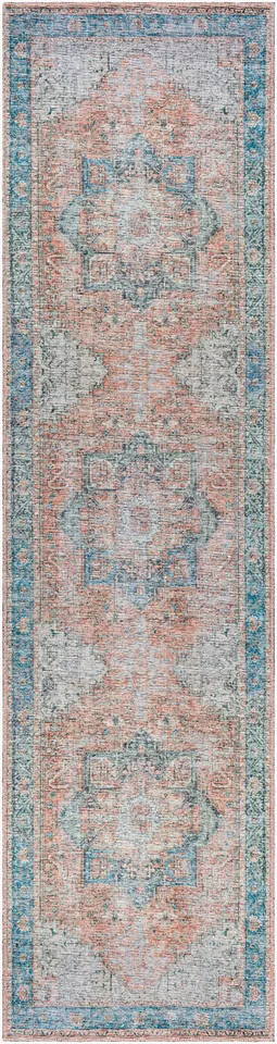 Atlanta Gray Indoor 2'7" x 12' Machine Woven Rug
