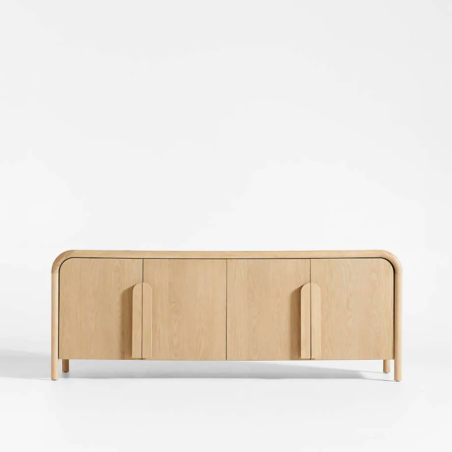 Annie 72" Natural Storage Media Conosle by Leanne Ford