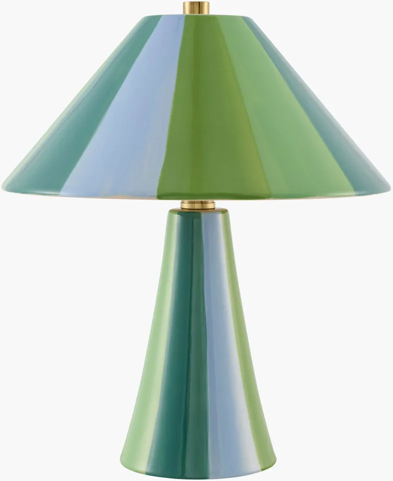 Galleria  Colored 14"H x 12"W x 12"D Accent Table Lamp