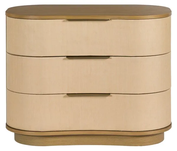 Safavieh Couture Joanne 3 Drawer Wood Nightstand, Natural