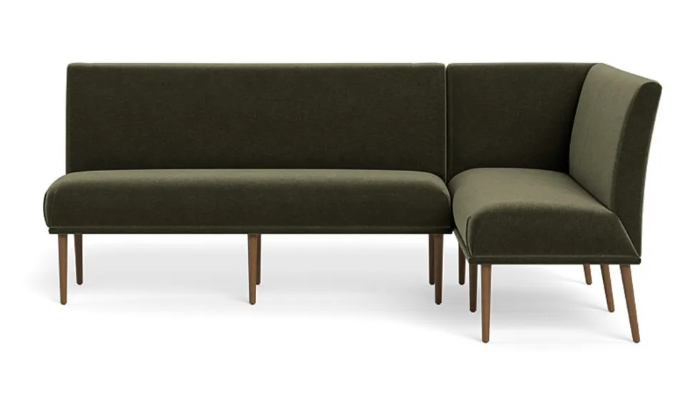 Dorian Upholstered Right Banquette, No Tufting