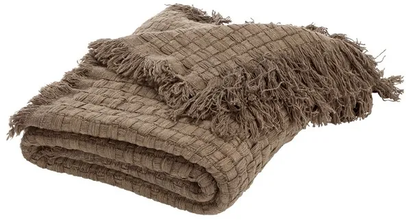 Inaya 51 x 67 Cotton Throw - Natural