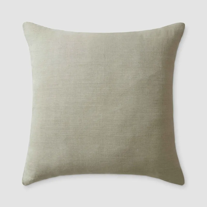 The Citizenry Prisha Linen Pillow | 20" x 20" | Green