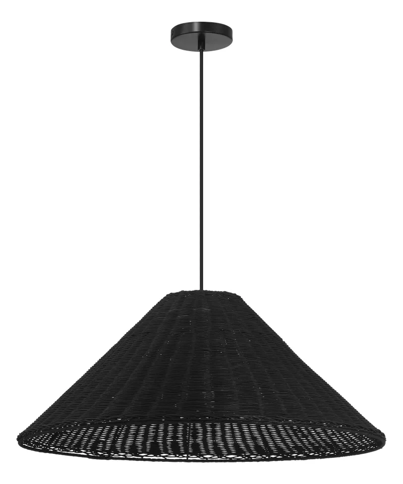 Sonoma Pendant | 26.75" | Black Wicker
