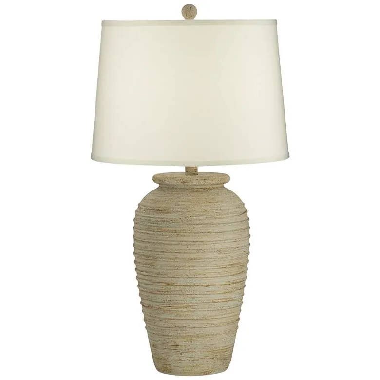 Franklin Iron Austin 28" Southwest Rustic Table Lamp with USB Dimmer