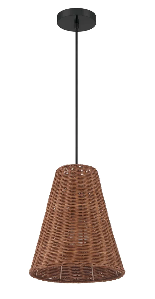 Sonoma Pendant | 10.25" | Walnut Wicker