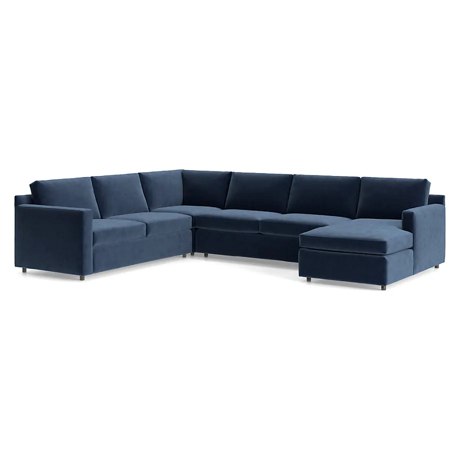Barrett II 4-Piece L-Shaped Sectional Sofa with Chaise Lounge