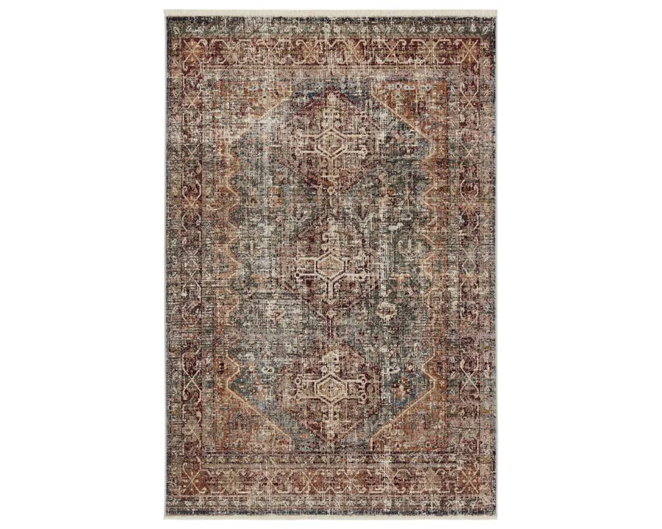 Vibe by Zakaria Medallion Red/Blue Area Rug (8'X10'6")