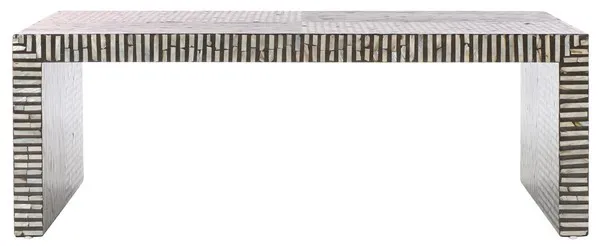 Hamza Rectangle Coffee Table - Multi Black Mother of Pearl