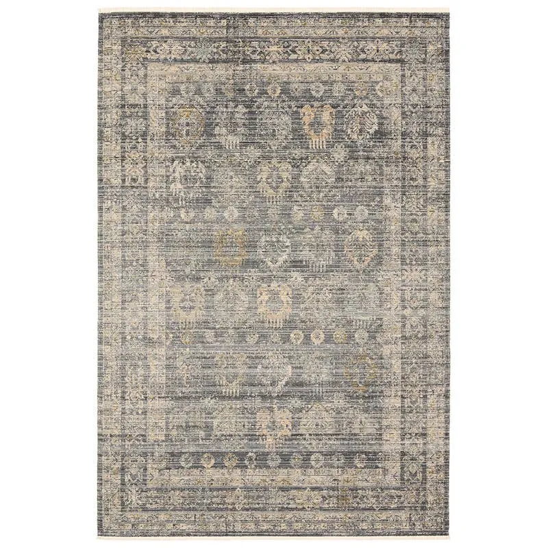 Gethin TEJ06 Outdoor Oriental Blue Area Rug (8'6"x11'6")