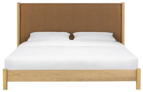 Jaylessa Queen Wood Bed / Natural / Brown