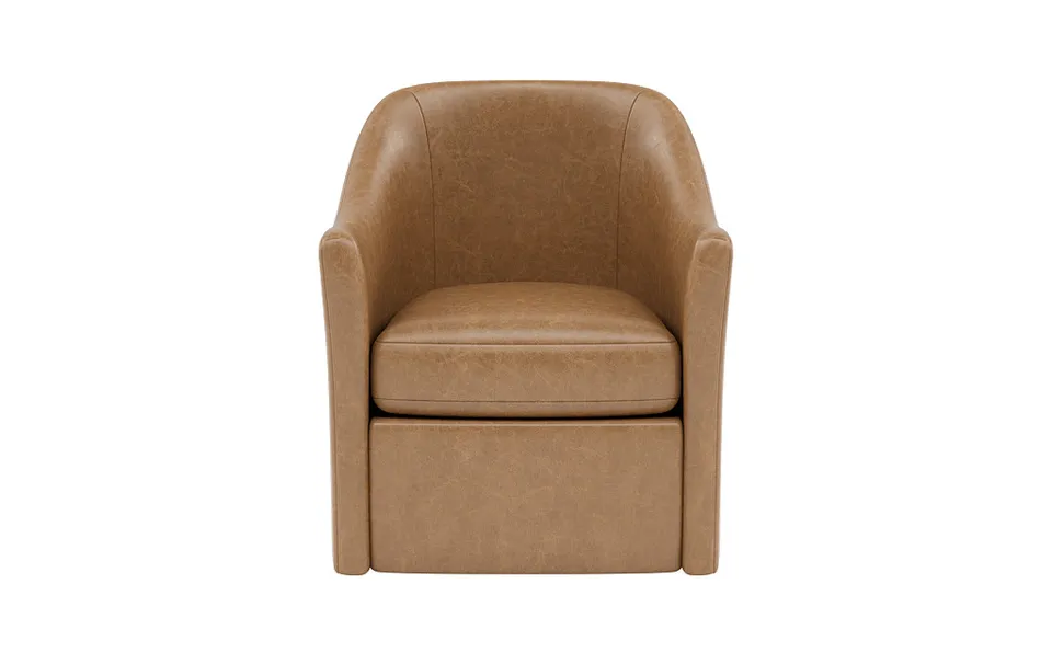 Savona Leather Swivel Chair
