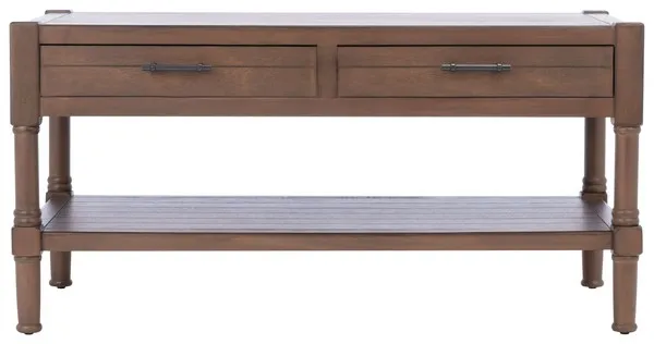 Filbert 2 Drawer Coffee Table - Brown