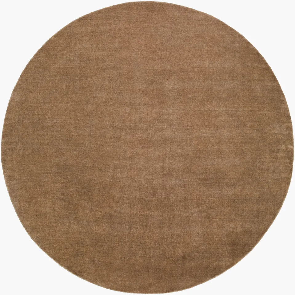 Evergreen Brown Indoor 6' x 6' Handmade Rug
