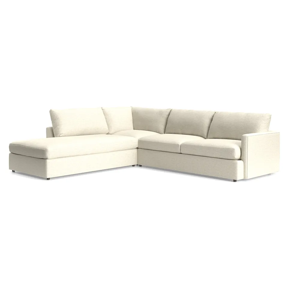 Lounge 3-Piece Left-Arm Bumper Sectional Sofa