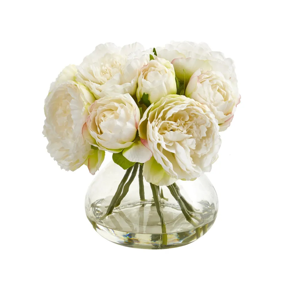 Peony Artficial Arrangement in Vase