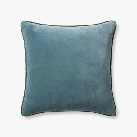 Chris Loves Julia x Loloi Liza Blue 22" x 22" Cover w/Down