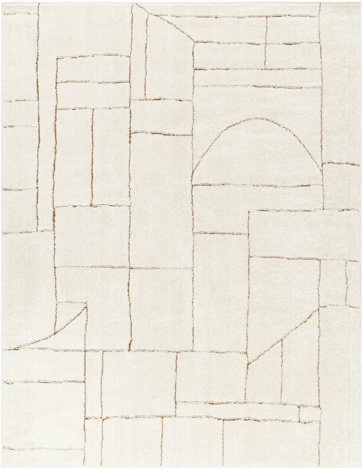 Freud Beige Indoor 9'2" x 12' Machine Woven Rug