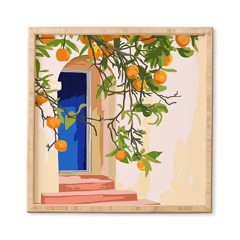 Go With All Your Heart by 83 Oranges - Framed Wall Art Bamboo 30" x 30"