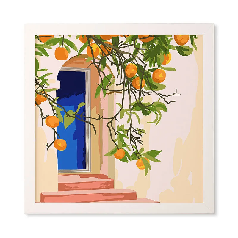 Go With All Your Heart by 83 Oranges - Framed Wall Art Basic White 20" x 20"