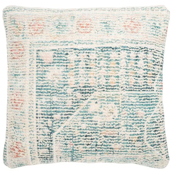 Cruz 18 x 18 Cotton/Polyester Pillow - Teal
