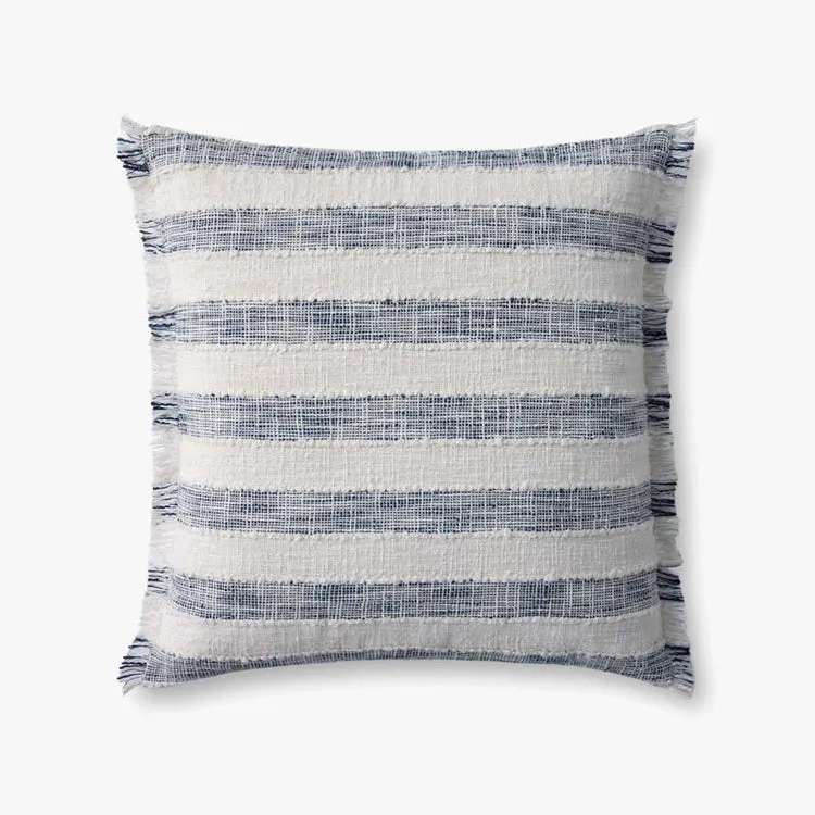 Loloi Not Named Blue / Ivory 22'' x 22'' Cover Only