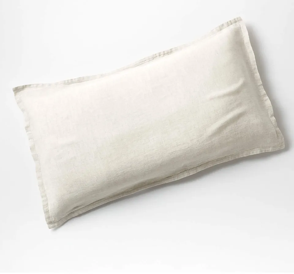 Aire Natural European Linen Warm Natural Standard Bed Pillow Sham