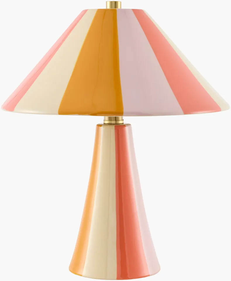 Galleria  Colored 14"H x 12"W x 12"D Accent Table Lamp