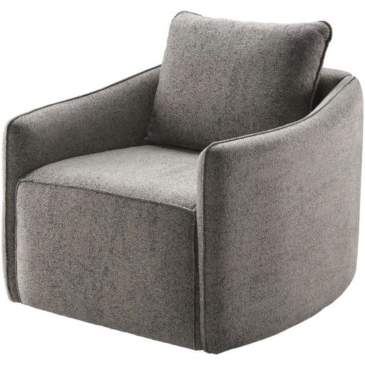Kelli Polyester 25"H x 28"W x 32"D Swivel Chair