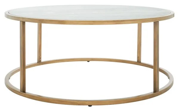 Brynna Round Marble Coffee Table