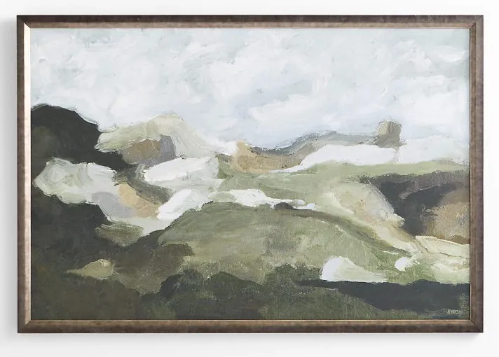 "Rock Landscape" by Sadie Byron 63.5" x 43.25" Framed Wall Art Print