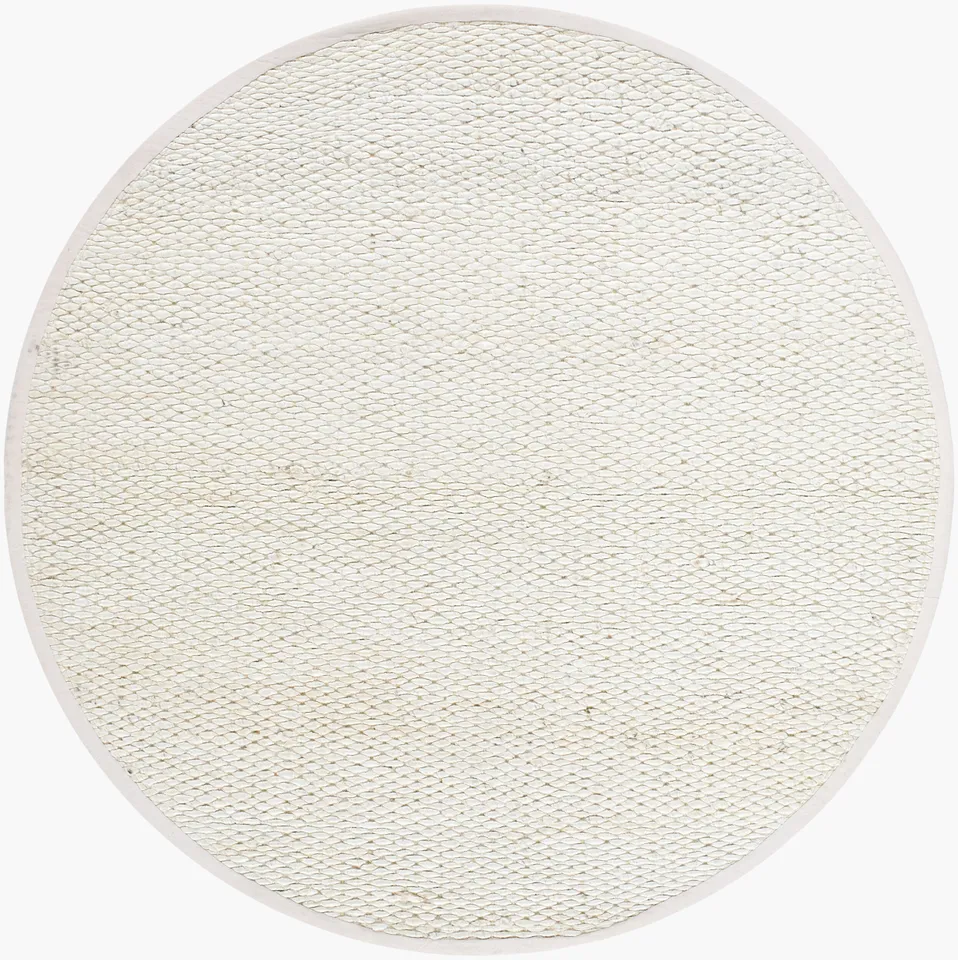 Coil Bleached Beige Indoor 8' x 8' Handmade Rug