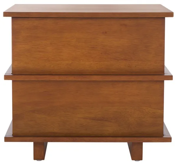 Rodney 2 Drawer Nightstand - Walnut