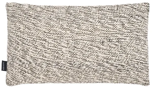Kola 12 x 20 Cotton Lumbar Pillow - Black / White