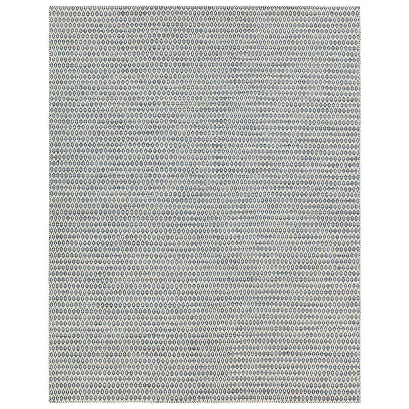 Pompano ENC08 Handmade Geometric Blue Area Rug (9'6"x13'6")