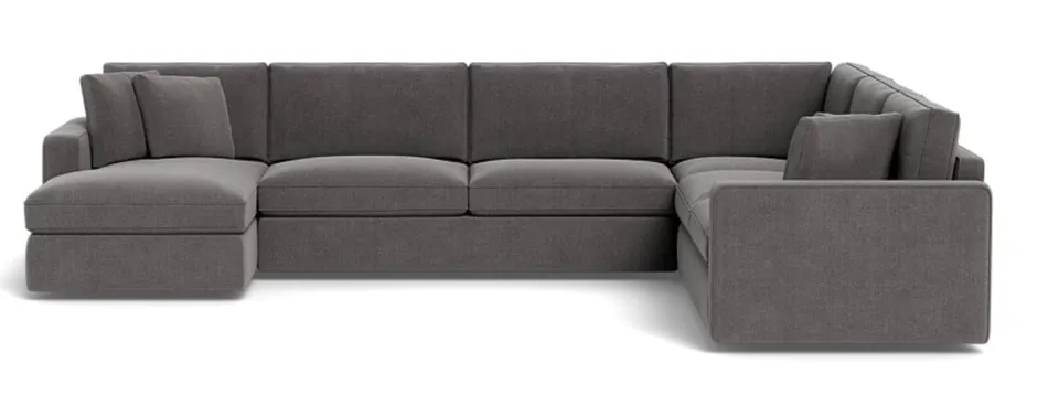 James 4-Piece 5-Seat Corner Chaise Sectional Left