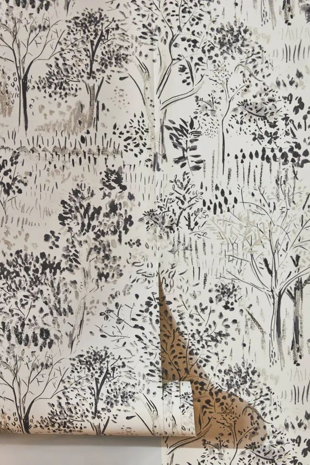 Walden Black Forest Floral Wallpaper