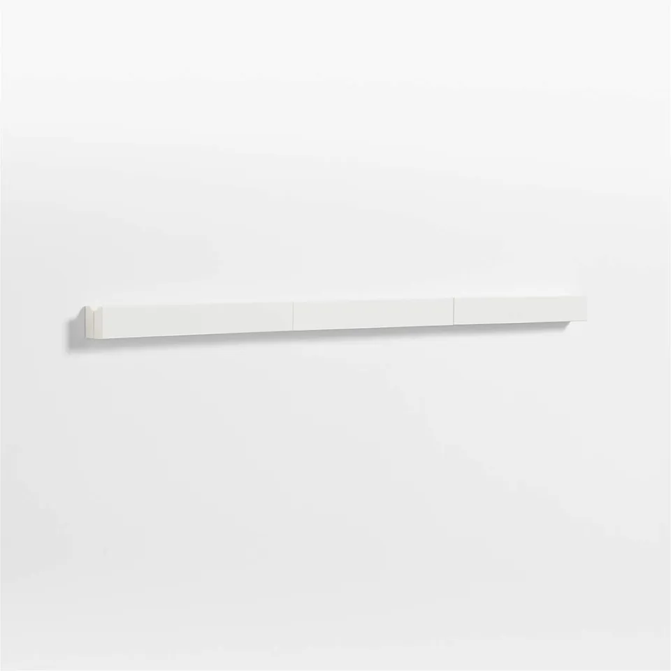 Modern White Wood Kids Gallery Art Rail