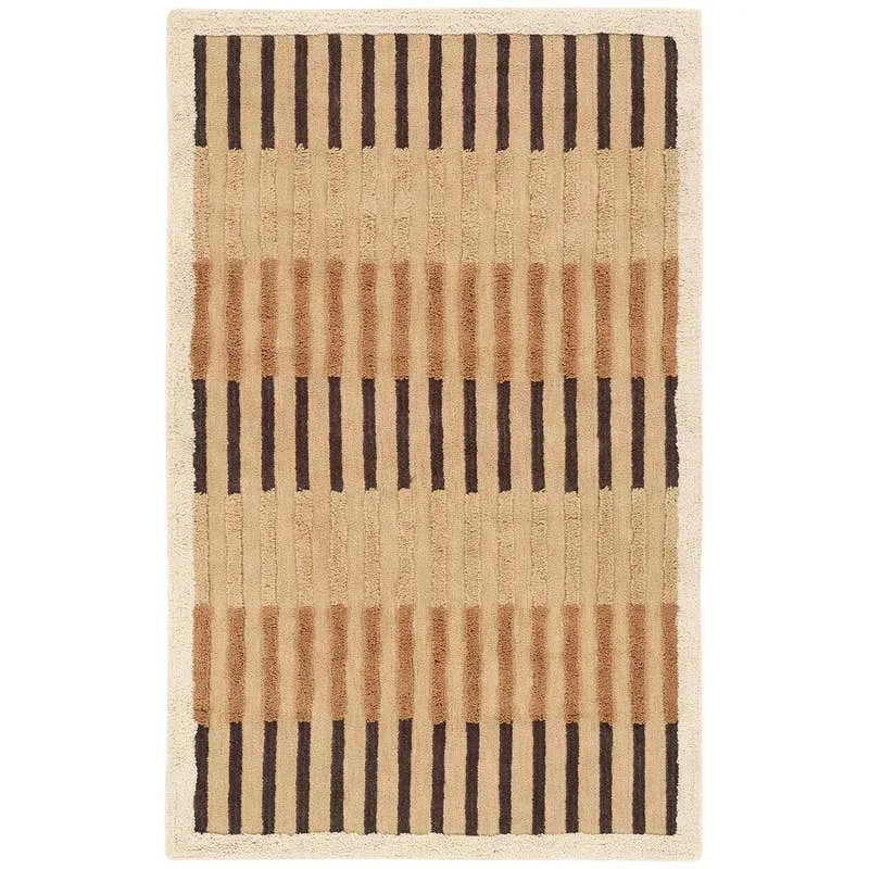 Jivika AIB03 Handmade Geometric Brown Area Rug (9'6"x13'6")