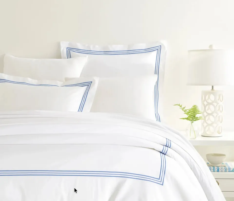 Trio French Blue Duvet Cover